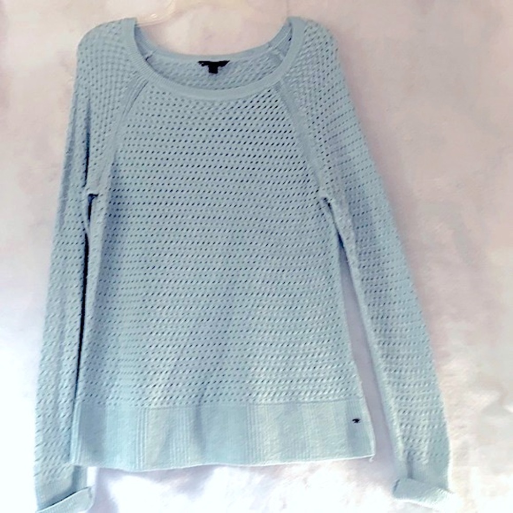 American Eagle Outfitters Mint Green Long Sleeve Sweater
